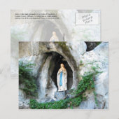 Carte Postale Statue de Notre-Dame de Lourdes, Lourdes, France (Devant / Derrière)