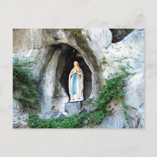 Carte Postale Statue de Notre-Dame de Lourdes, Lourdes, France (Devant)