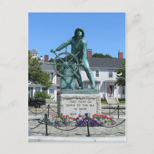 Carte Postale statue de pêcheur (Devant)