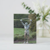Carte Postale Statue de Philadelphie Rocky (Debout devant)