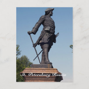 Carte Postale Statue de Pierre le Grand, Saint-Pétersbourg Russi