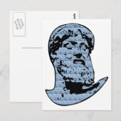 Carte Postale Statue de Poseidon (Devant / Derrière)