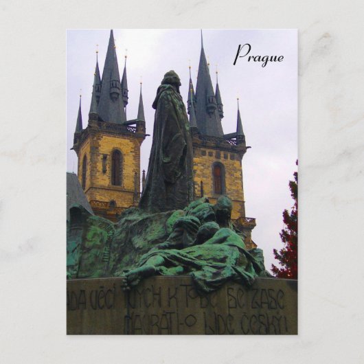 Carte Postale statue de prague (Devant)