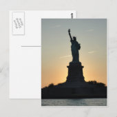 Carte Postale Statue de profil de liberté - ReasonerStore (Devant / Derrière)