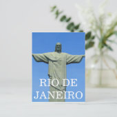 Carte Postale statue de rio christ (Debout devant)