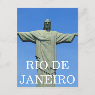 Carte Postale statue de rio christ