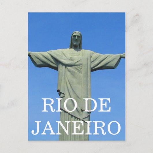 Carte Postale statue de rio christ (Devant)