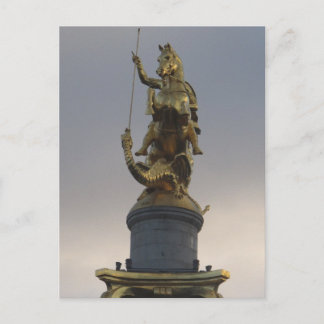 Carte Postale Statue De Saint Georges Au Carré De La Liberté À T