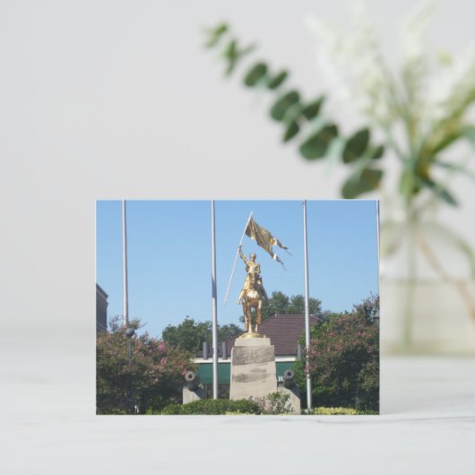 Carte Postale Statue de Saint Jean d'Arc (Debout devant)