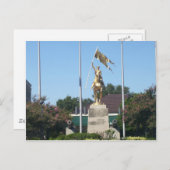 Carte Postale Statue de Saint Jean d'Arc (Devant / Derrière)