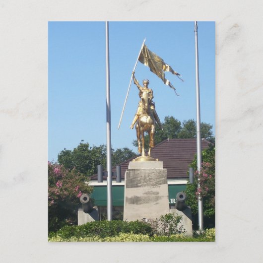 Carte Postale Statue de Saint Jean d'Arc (Devant)