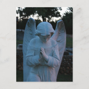 Carte Postale Statue de Savannah GA Angel dans le cimetière