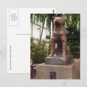 Carte Postale statue de shibuya hachiko (Devant / Derrière)