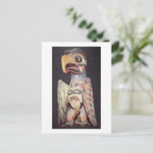 Carte Postale Statue de "Thunderbird" de Haida (bois peint) (Debout devant)