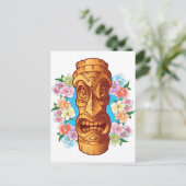 Carte Postale Statue de Tiki de bande dessinée (Debout devant)