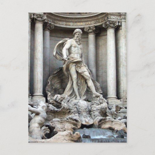 Carte Postale statue de trevi (Devant)
