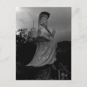 Carte Postale Statue de Vintage Hong Kong