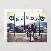 Carte Postale Statue de Yreka Miner (Devant / Derrière)