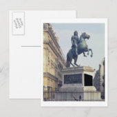Carte Postale Statue d'Equestrian de King Louis XIV (1816-22) (Devant / Derrière)