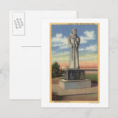 Carte Postale Statue des Garces de Padre dans Garces Circle (Devant / Derrière)