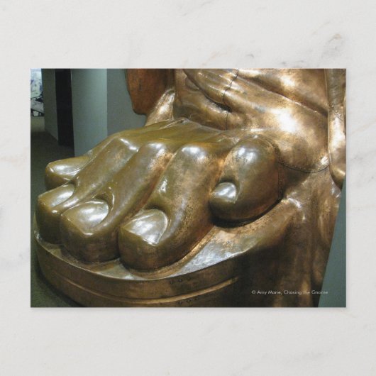 Carte Postale Statue des orteils de la liberté (Devant)