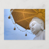 Carte Postale Statue du Bouddha dans Ciel Bleu, cloches paraplui (Devant)