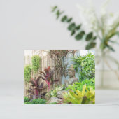 Carte Postale Statue du Bouddha dans le jardin (Debout devant)