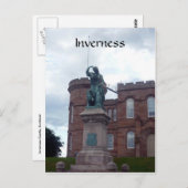 Carte Postale statue du château d'Inverness (Devant / Derrière)