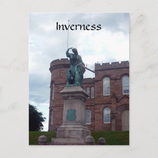 Carte Postale statue du château d'Inverness (Devant)