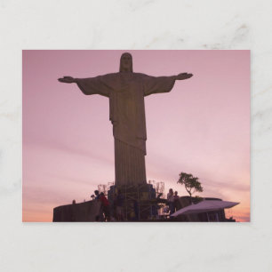 Carte Postale Statue du Christ à Corcovado, près de la périphéri