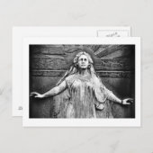 Carte Postale Statue du cimetière, Ange (Devant / Derrière)