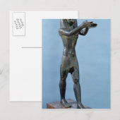 Carte Postale Statue du Dieu Horus Faire un verre (Devant / Derrière)