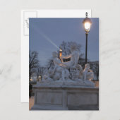 Carte Postale Statue du Jardin des Tuileries, Paris. (Devant / Derrière)