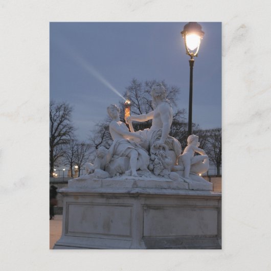 Carte Postale Statue du Jardin des Tuileries, Paris. (Devant)