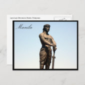 Carte Postale statue du lapu (Devant / Derrière)