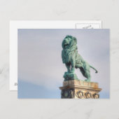 Carte Postale Statue du lion bronze (Devant / Derrière)