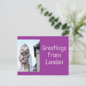 Carte Postale Statue du Lion de Londres (Debout devant)