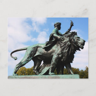 Carte Postale Statue du lion et de l'homme