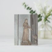 Carte Postale Statue du Musée du Vatican à Rome, Italie (Debout devant)