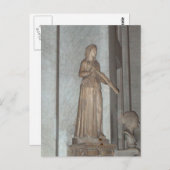 Carte Postale Statue du Musée du Vatican à Rome, Italie (Devant / Derrière)