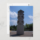 Carte Postale Statue du zoo de St. Louis (Devant / Derrière)