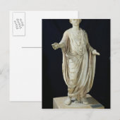 Carte Postale Statue d'un enfant (Devant / Derrière)