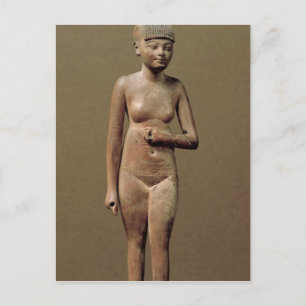 Carte Postale Statue d'un servant (wood)