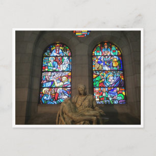 Carte Postale statue en verre de la cathédrale
