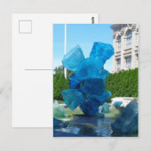 Carte postale Statue en verre marin (Devant / Derrière)