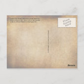 Carte Postale Statue et citation de Thomas Jefferson (Dos)