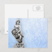 Carte Postale Statue féminine classique (Devant / Derrière)