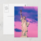 Carte Postale Statue Freiheits (Devant / Derrière)