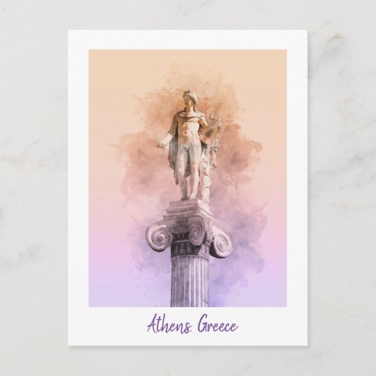 Carte Postale Statue grecque classique d'Apollo (Devant)