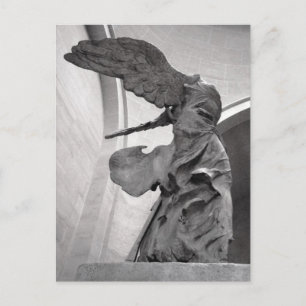 Carte Postale Statue grecque Victoire ailée de Samothrace Nike
